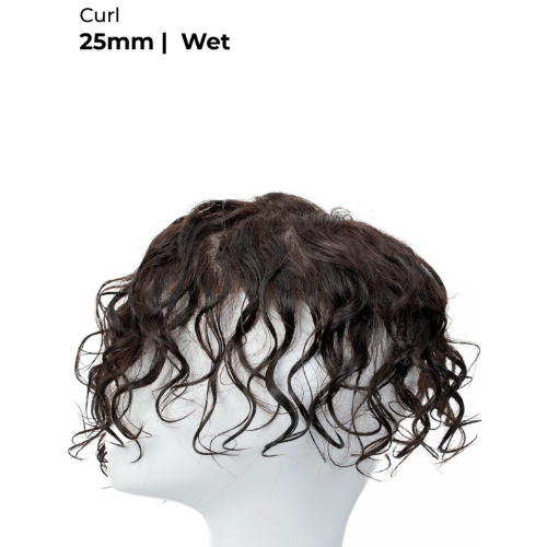 M104 Permed:  Permed Wavy Curly Hair System for Men