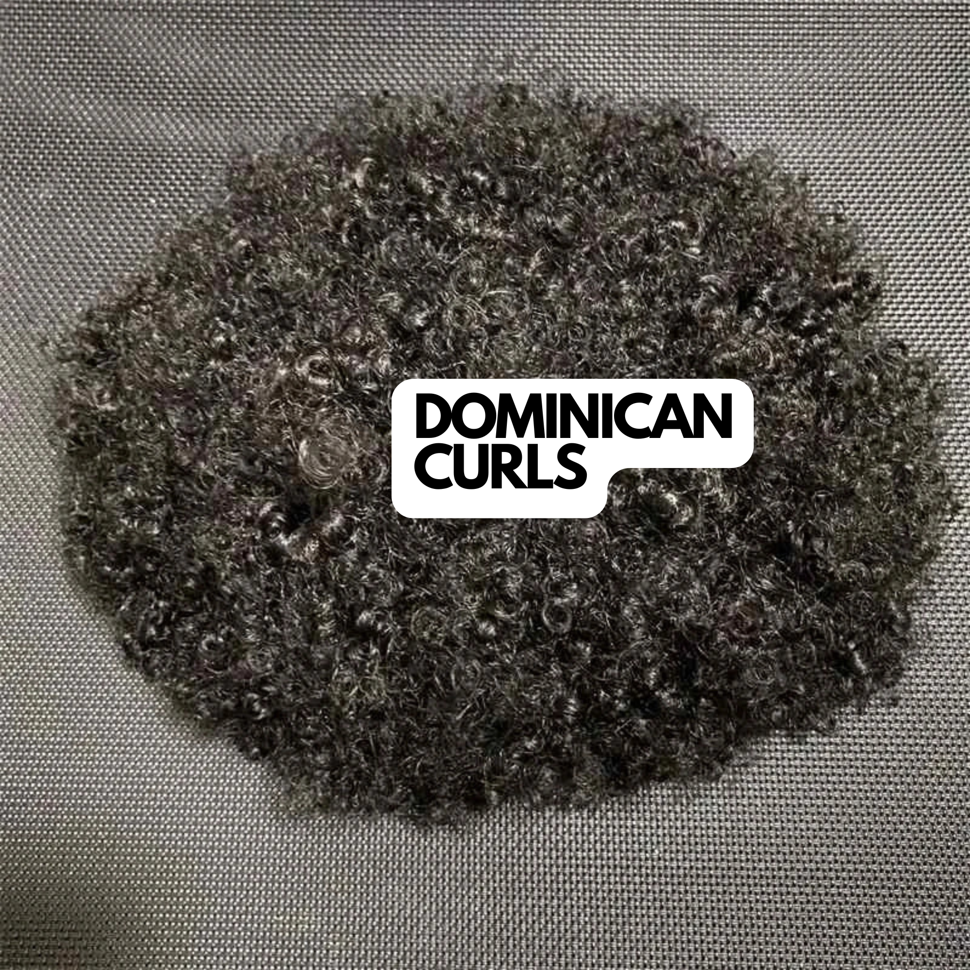 10MM DOMINICAN CURLS:  THIN SKIN Men's Hair Unit Curly Toupee