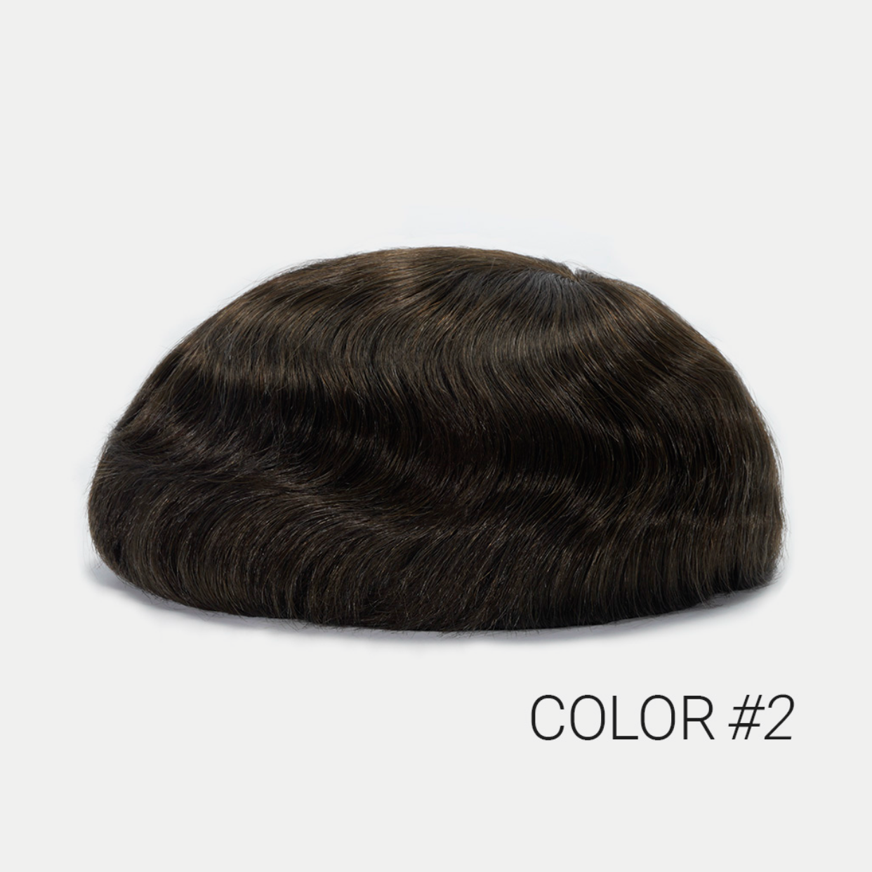 AUSTRALIA-S : Swiss Lace Hair System Toupee for Men with PU Perimeter & Scallop Front (120% Density)