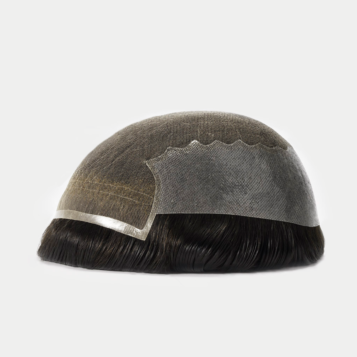 N6: Swiss Lace Men's Hair System With PU Sides and Back (90% - 120% Densities)