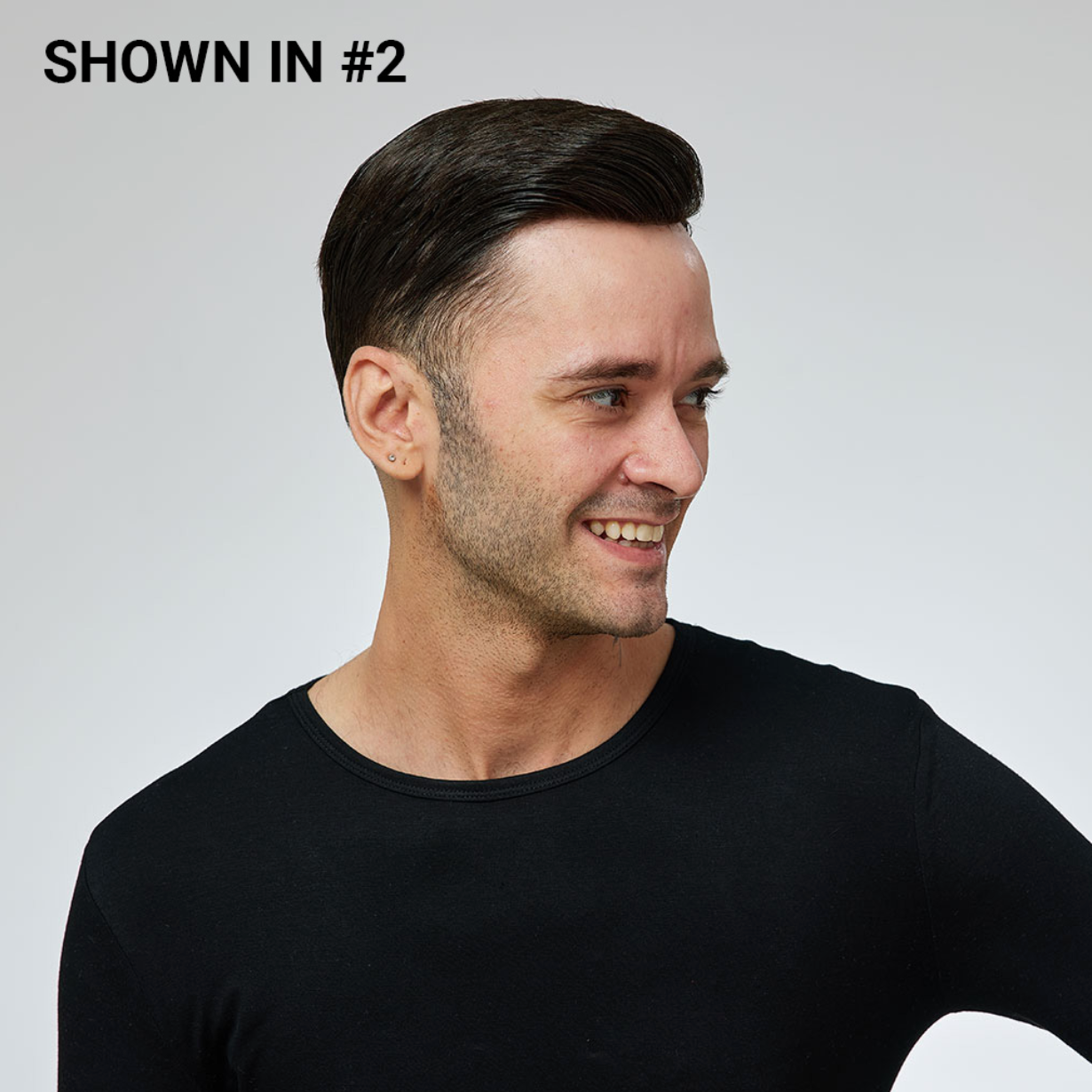 N6: Swiss Lace Men's Hair System With PU Sides and Back (90% - 120% Densities)