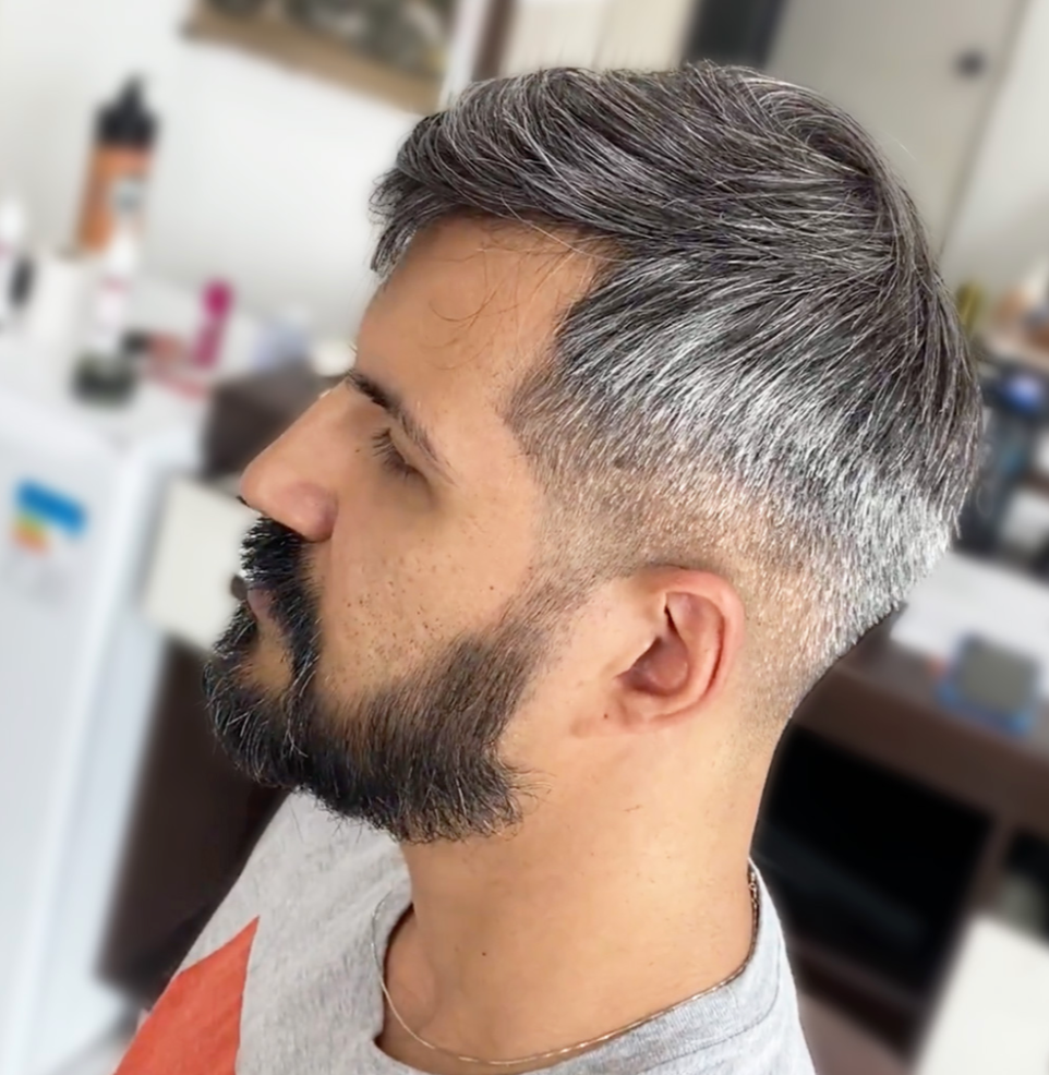 HS1V(M) : V-Loop Men's Hair System 0.06 mm Poly Thin Skin with various density options (100% -130% Density)