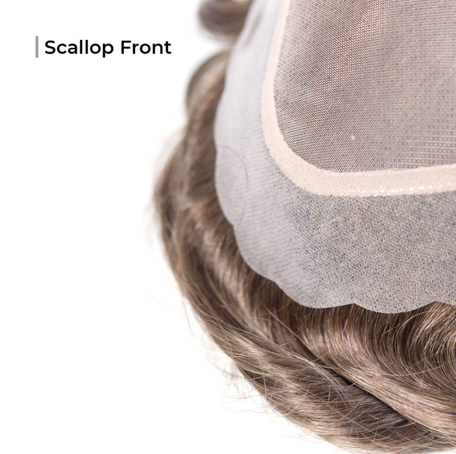 M108:  8"x10" Human Hair Mono Silk Lace Top Hairpiece