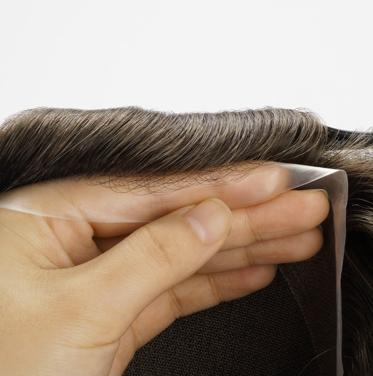 AUSTRALIA : Men's Lace Hair System With PU Perimeter  - Various Sizes Available (120% Density)