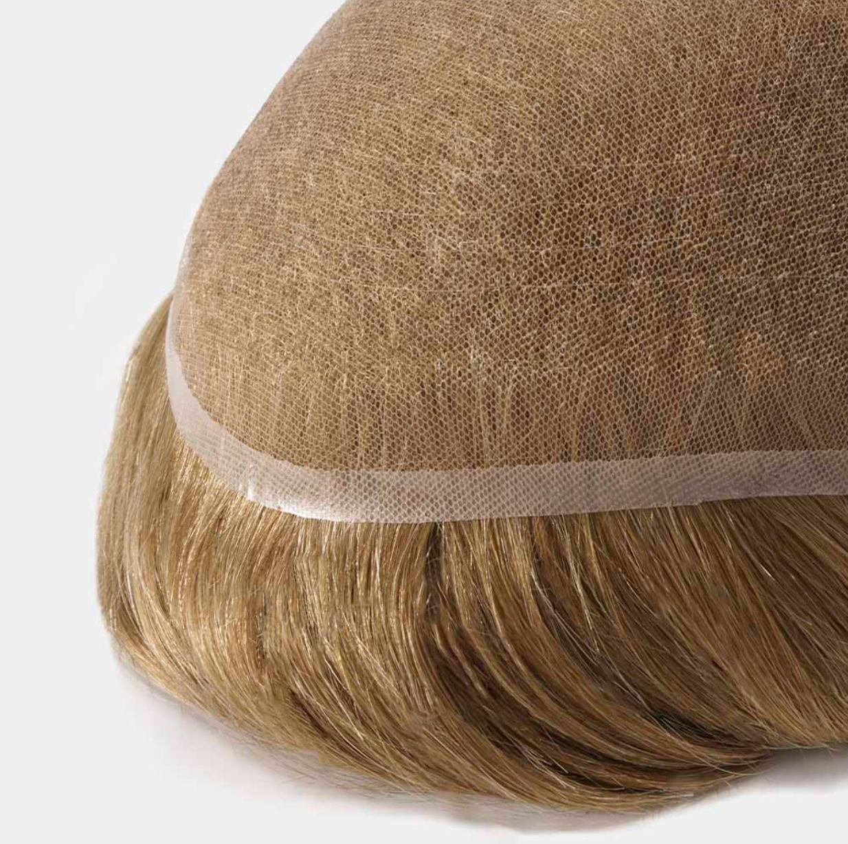 HS7EU: Full Lace Men's Hair System With European Remy Hair (100% Density)