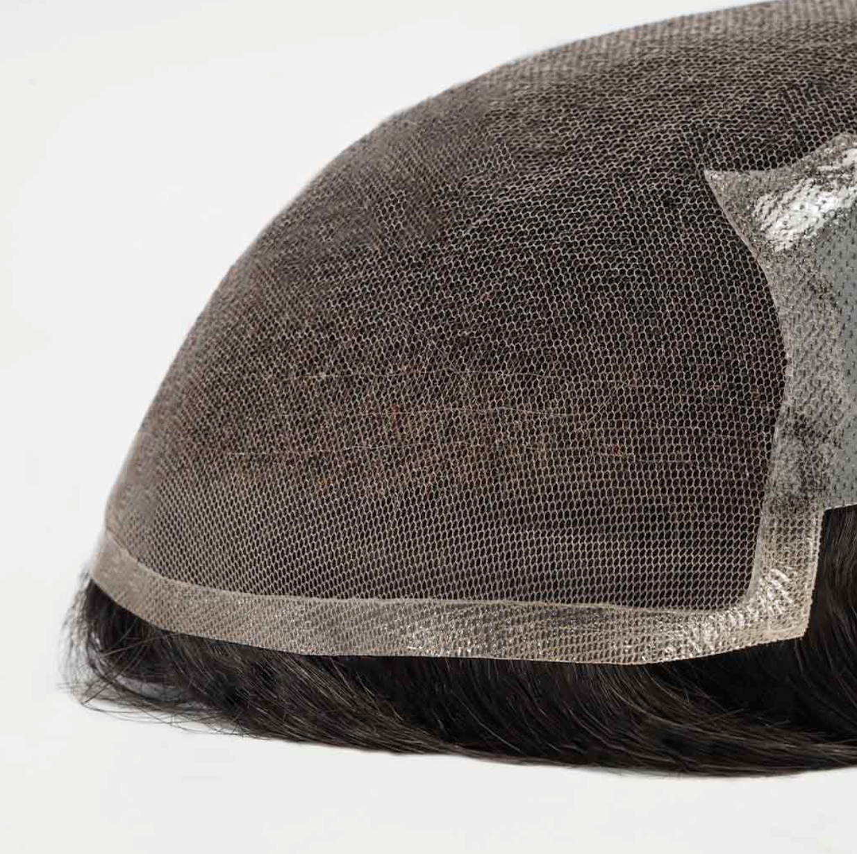 N6FM : French Lace Men's Hair System with PU Sides and Back (120% Density)