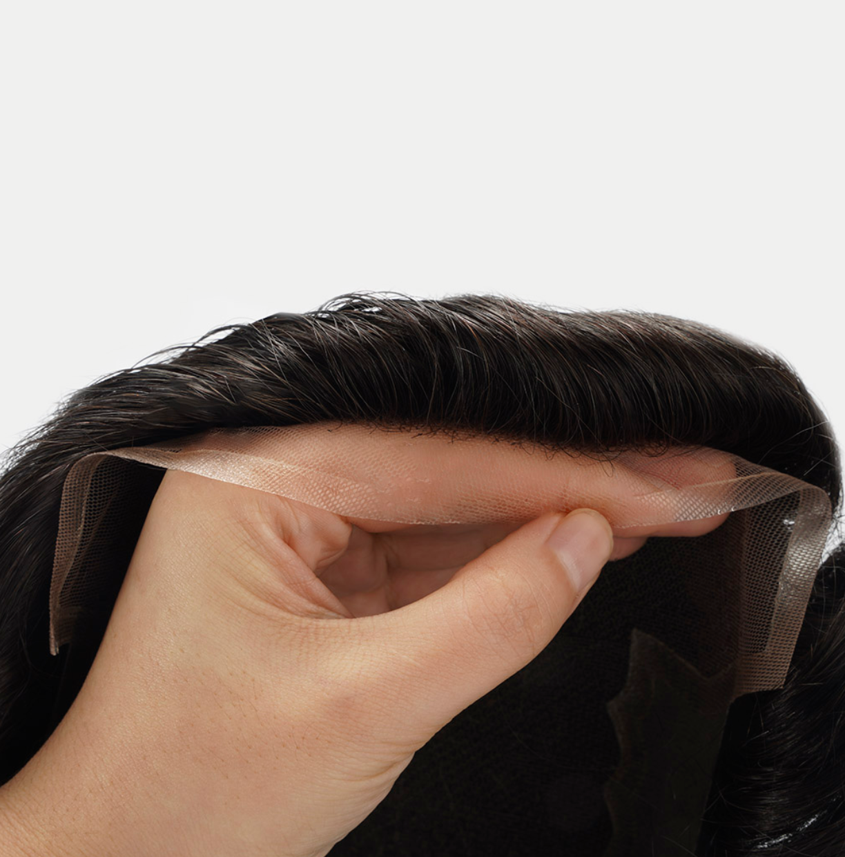 N6FM : French Lace Men's Hair System with PU Sides and Back (120% Density)