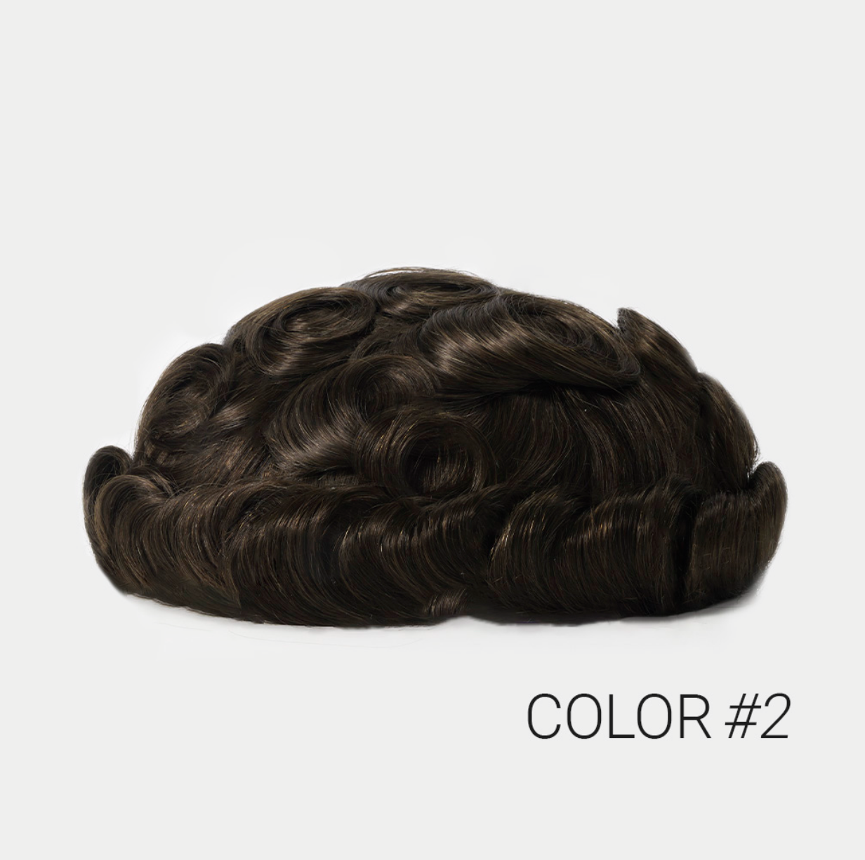 HLW MONO : Fine Mono Base Hair System with Clear PU Perimeter and French Lace Front (120% Density)