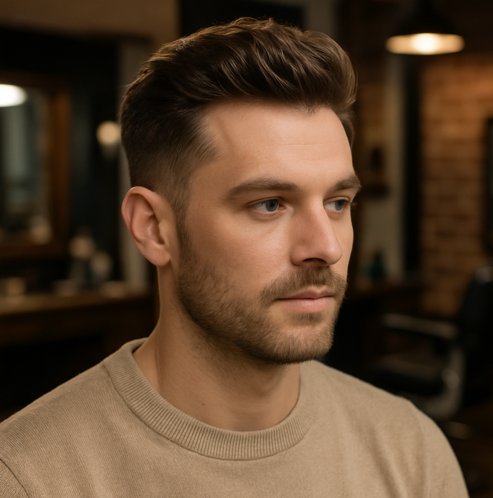 N6: Swiss Lace Men's Hair System With PU Sides and Back (90% - 120% Densities)