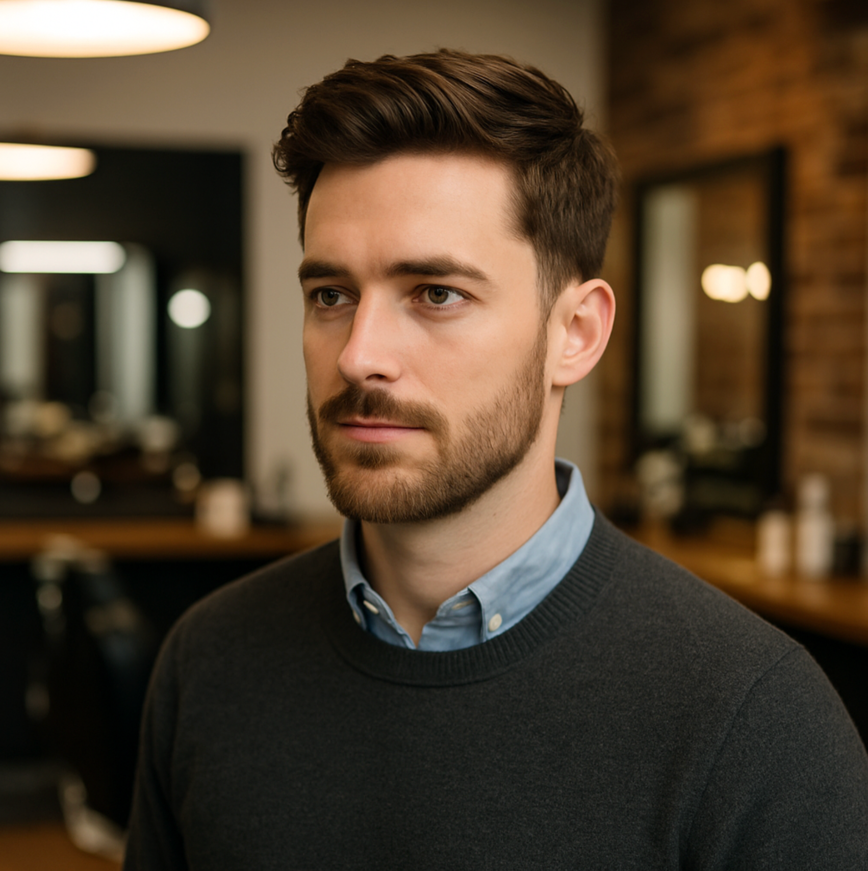 AUSTRALIA-S : Swiss Lace Hair System Toupee for Men with PU Perimeter & Scallop Front (120% Density)