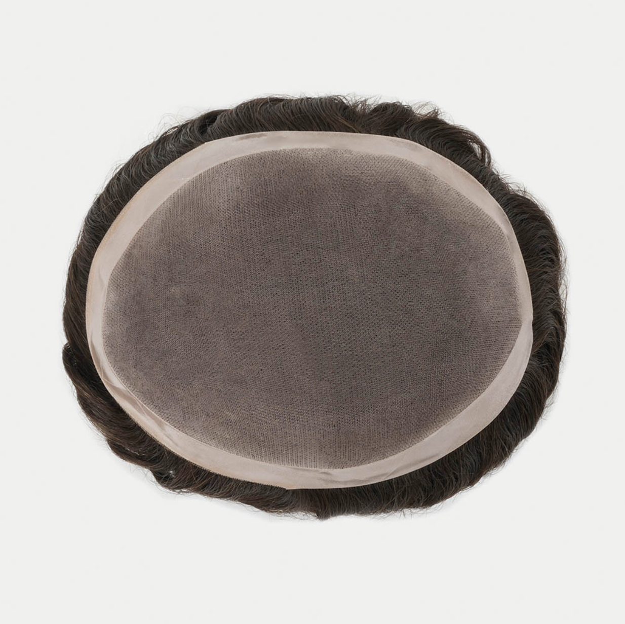 D7-3 MONO : Fine Mono Hair System With PU Perimeter AND SMALL LACE AT FRONT (120% Density)