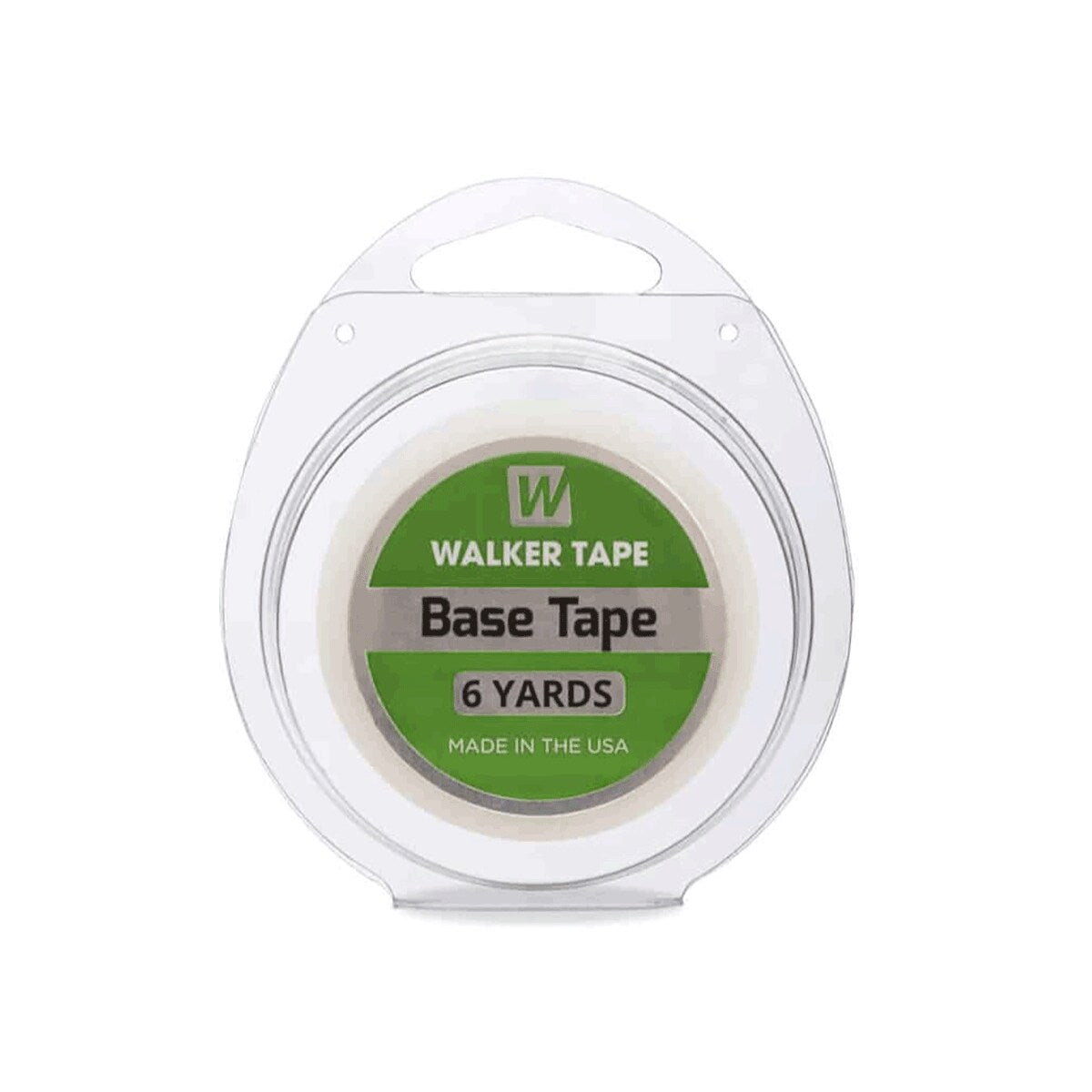 Walker Tape base tape roll with green label on a white background
