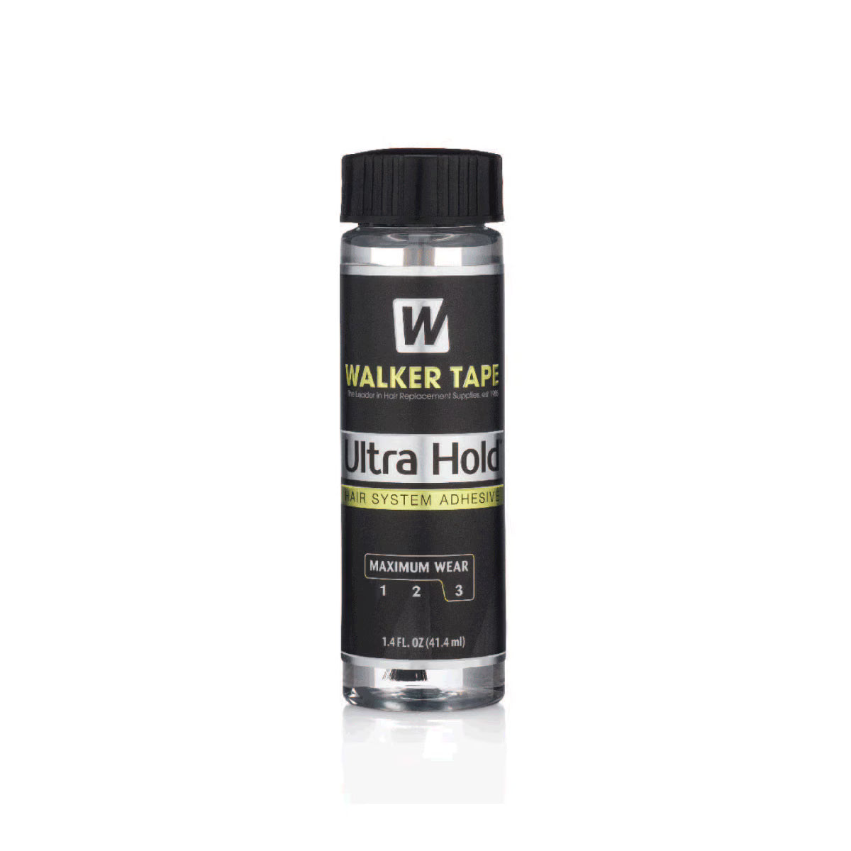 Walker Tape Ultra Hold adhesive bottle on a white background