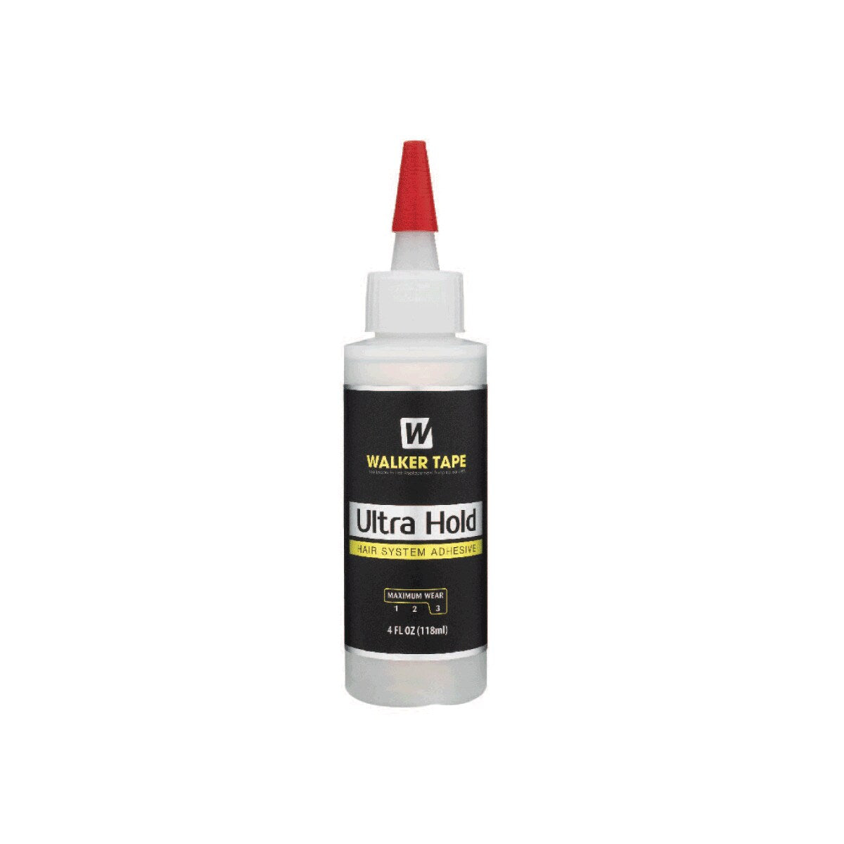 Walker Tape Ultra Hold adhesive bottle on a white background