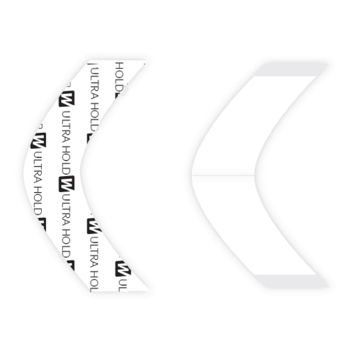 White hairbands with 'Ultra Hold' text on a white background