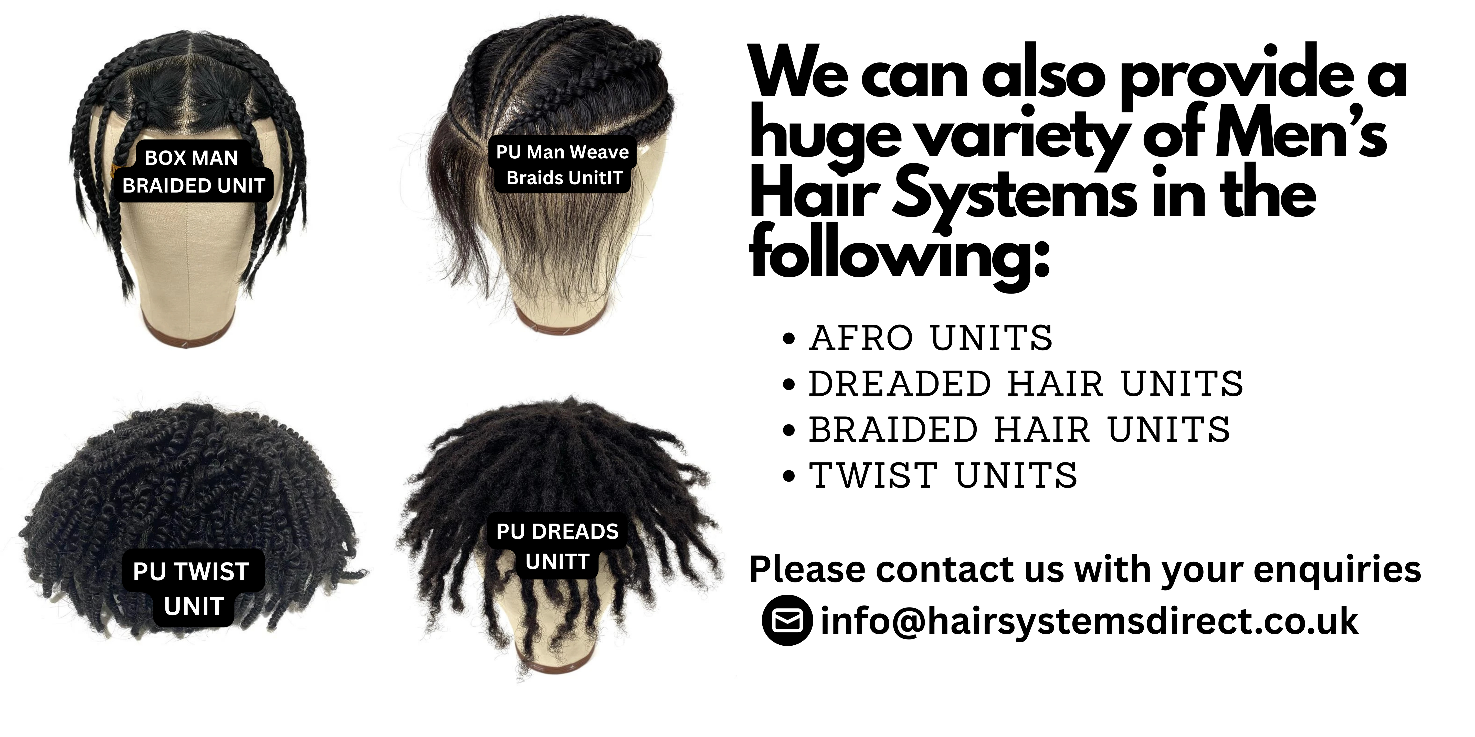 HS1-AFRO Thin Skin : 0.08MM THIN SKIN Men's Hair Unit Afro Toupee WITH 4MM CURL AND 100% DENSITY