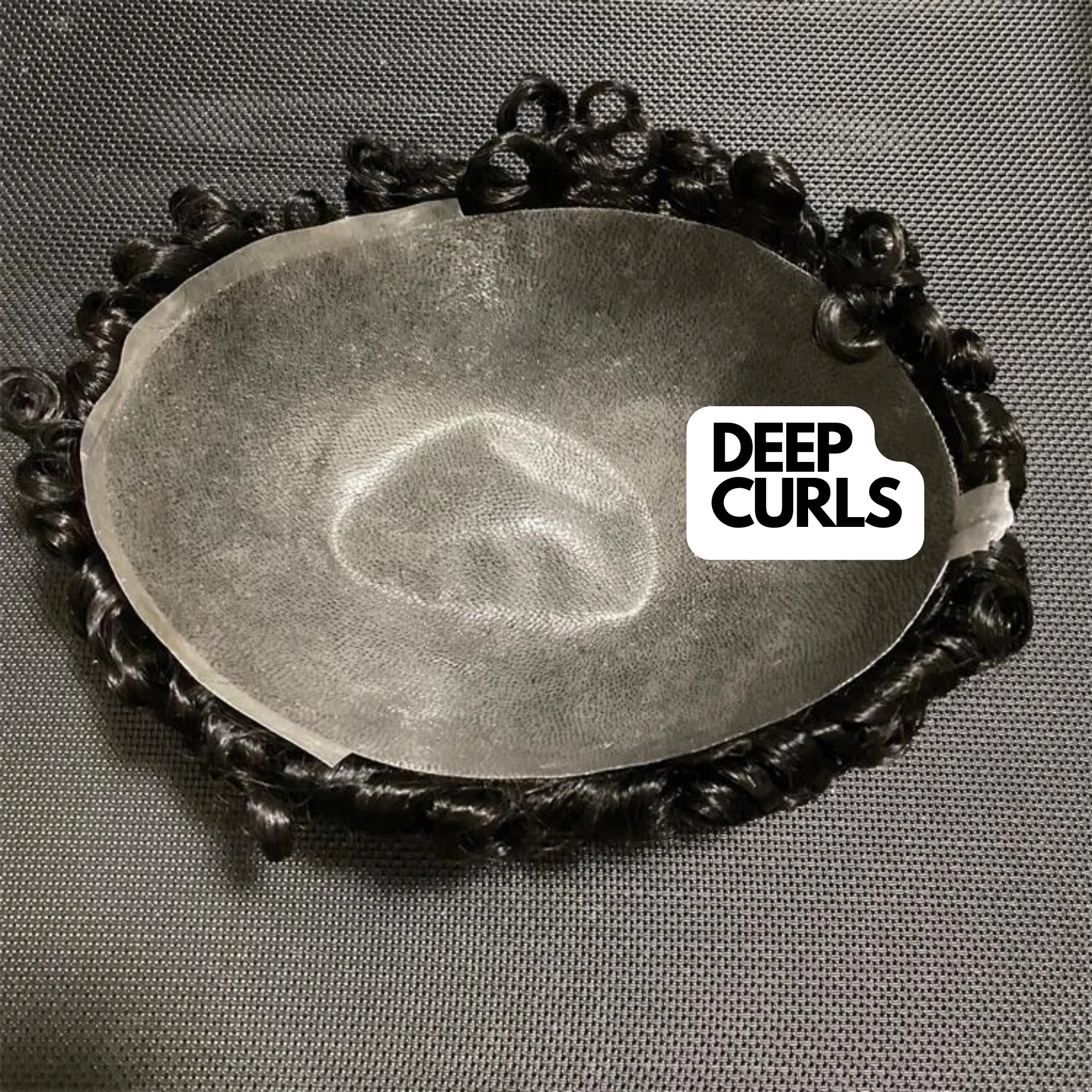 18MM DEEP CURLS: THIN SKIN Men's Hair Unit Curly Toupee