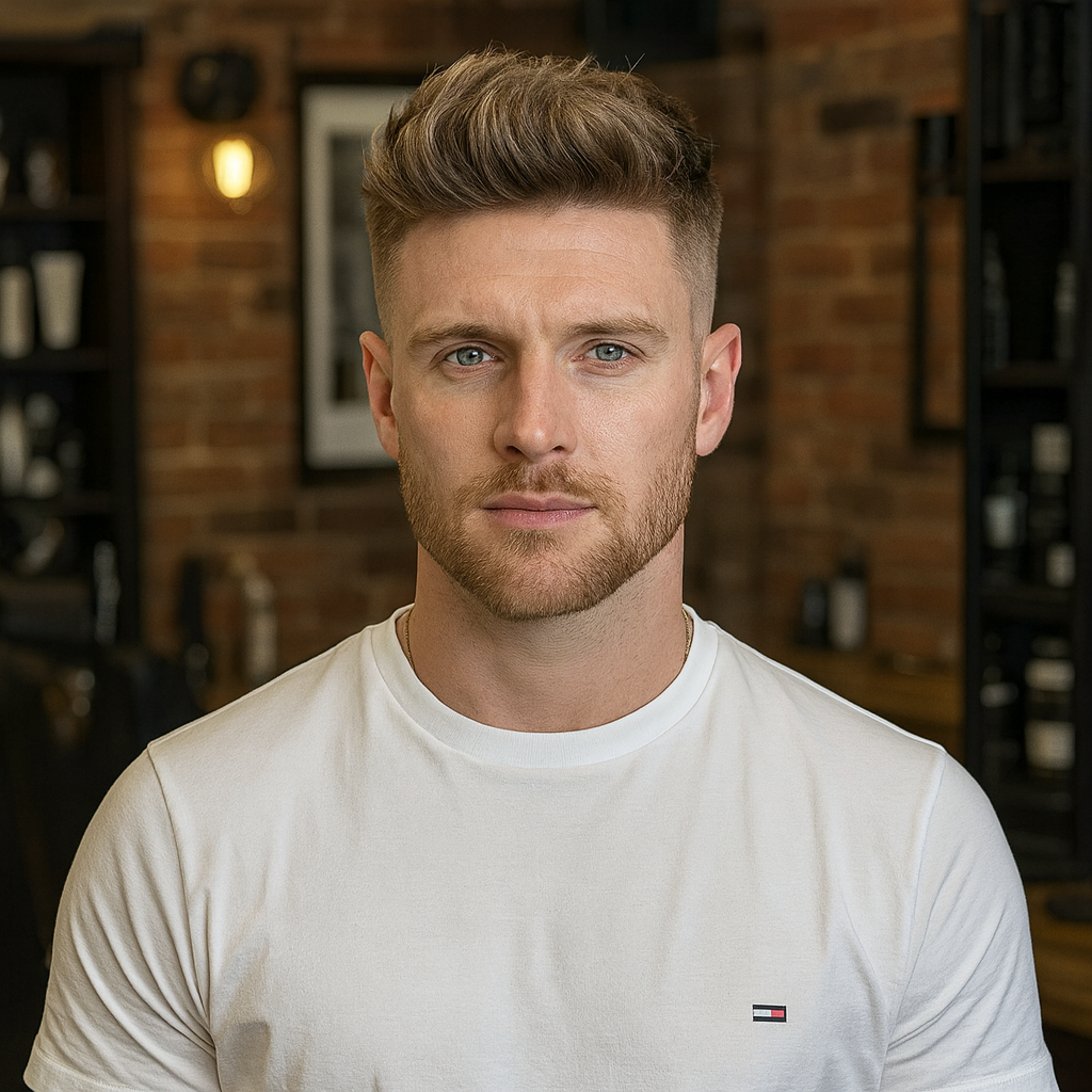 HS7EU: Full Lace Men's Hair System With European Remy Hair (100% Density)