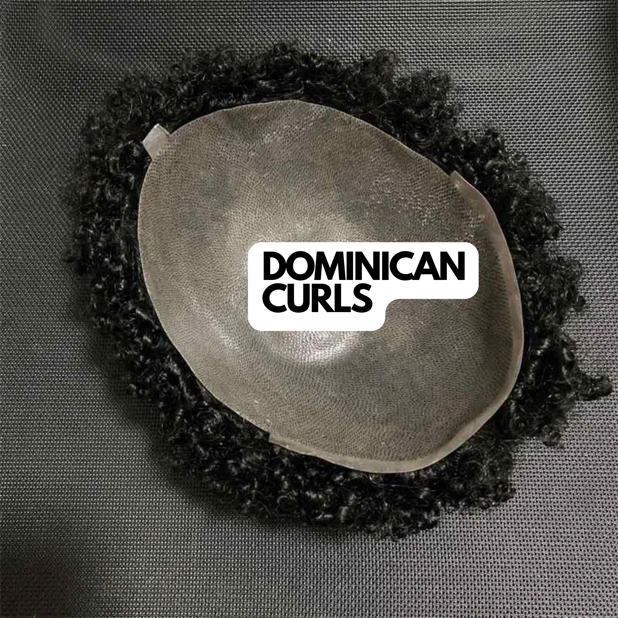10MM DOMINICAN CURLS:  THIN SKIN Men's Hair Unit Curly Toupee