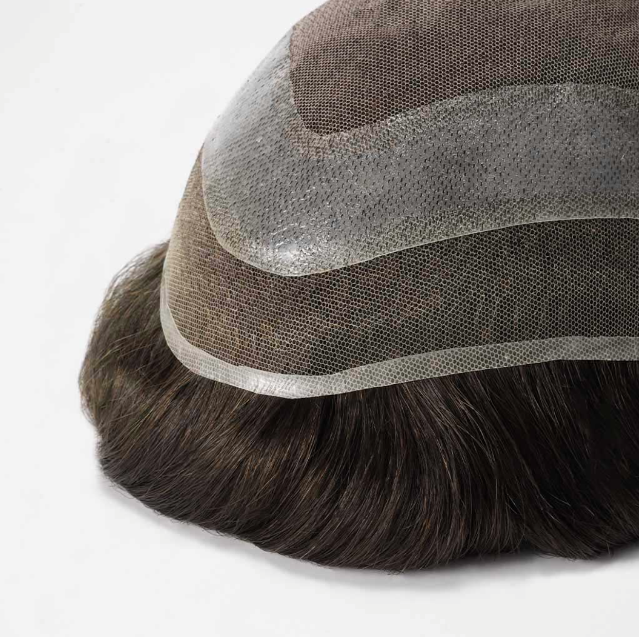 HOLLYWOOD : Lace Hair System for Men With PU Perimeter and 1/2" Lace Front (100% Density)