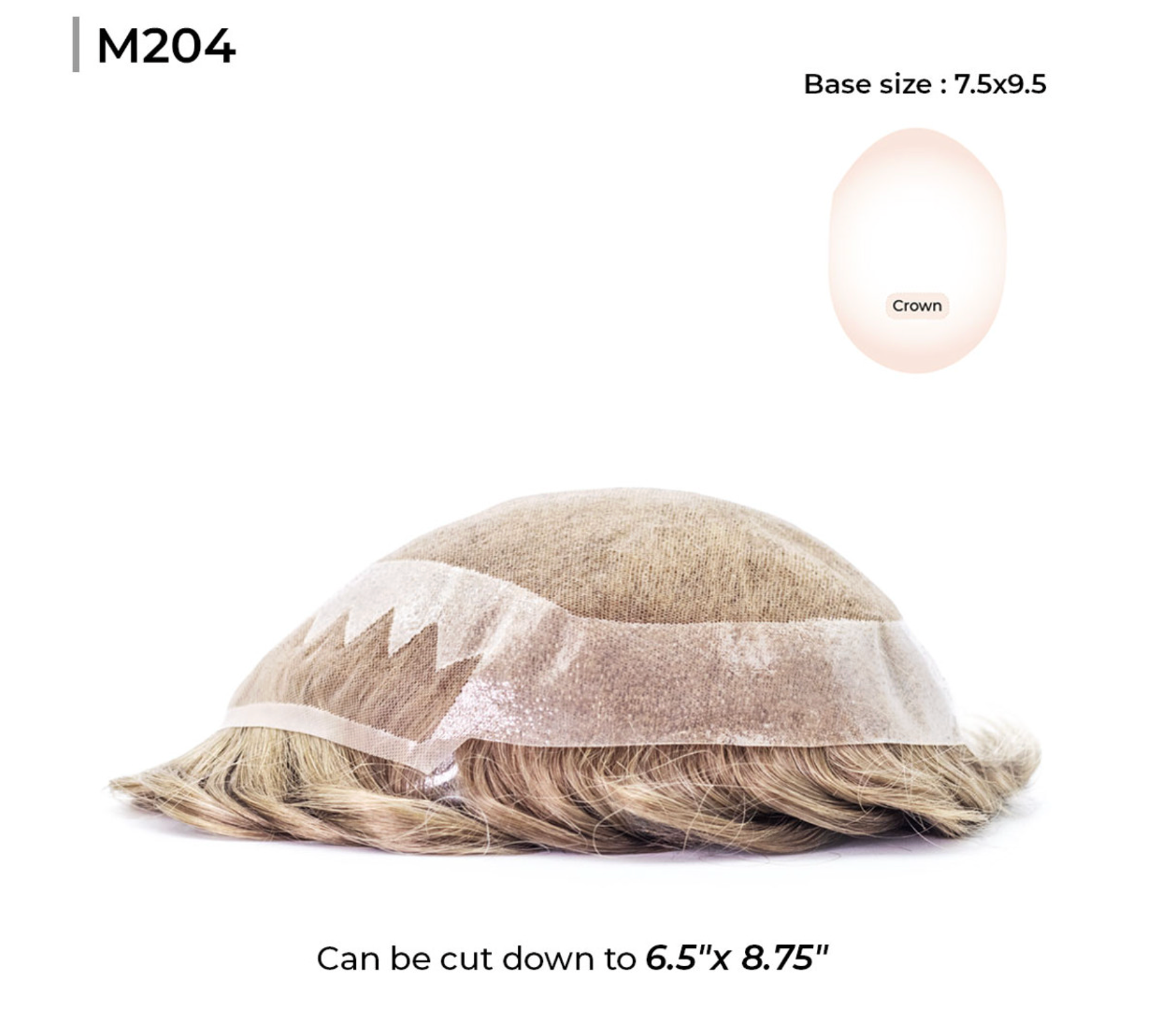 M204: Hybrid French Lace Front and Top Hairpieces for Men Hair System