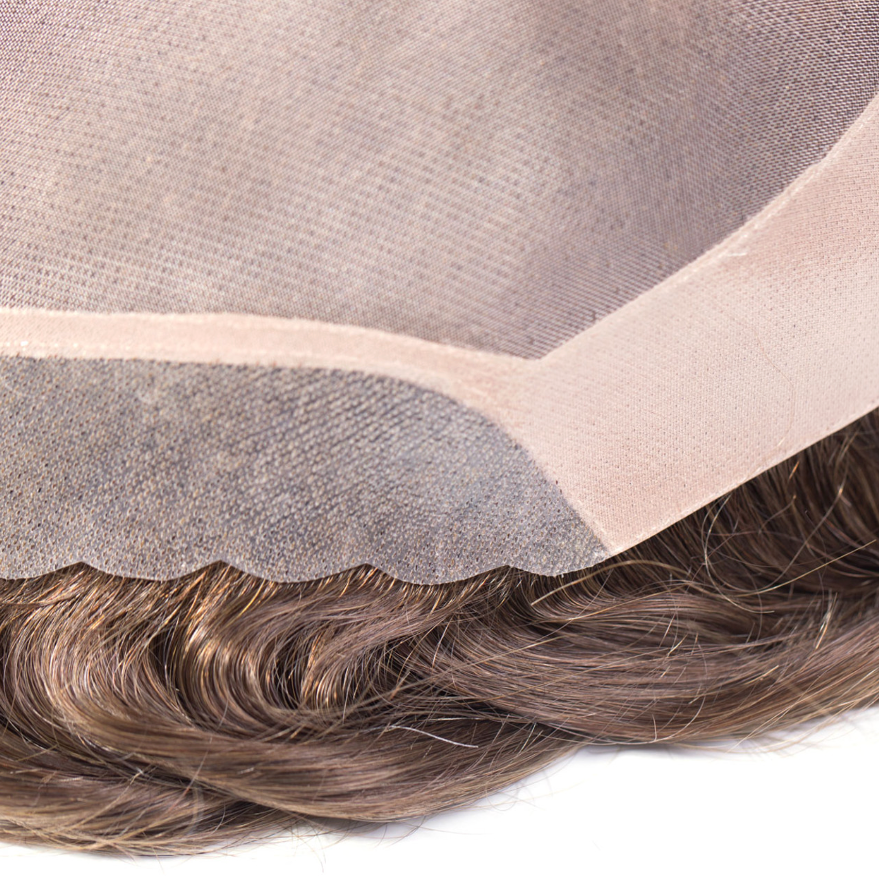 M108:  8"x10" Human Hair Mono Silk Lace Top Hairpiece