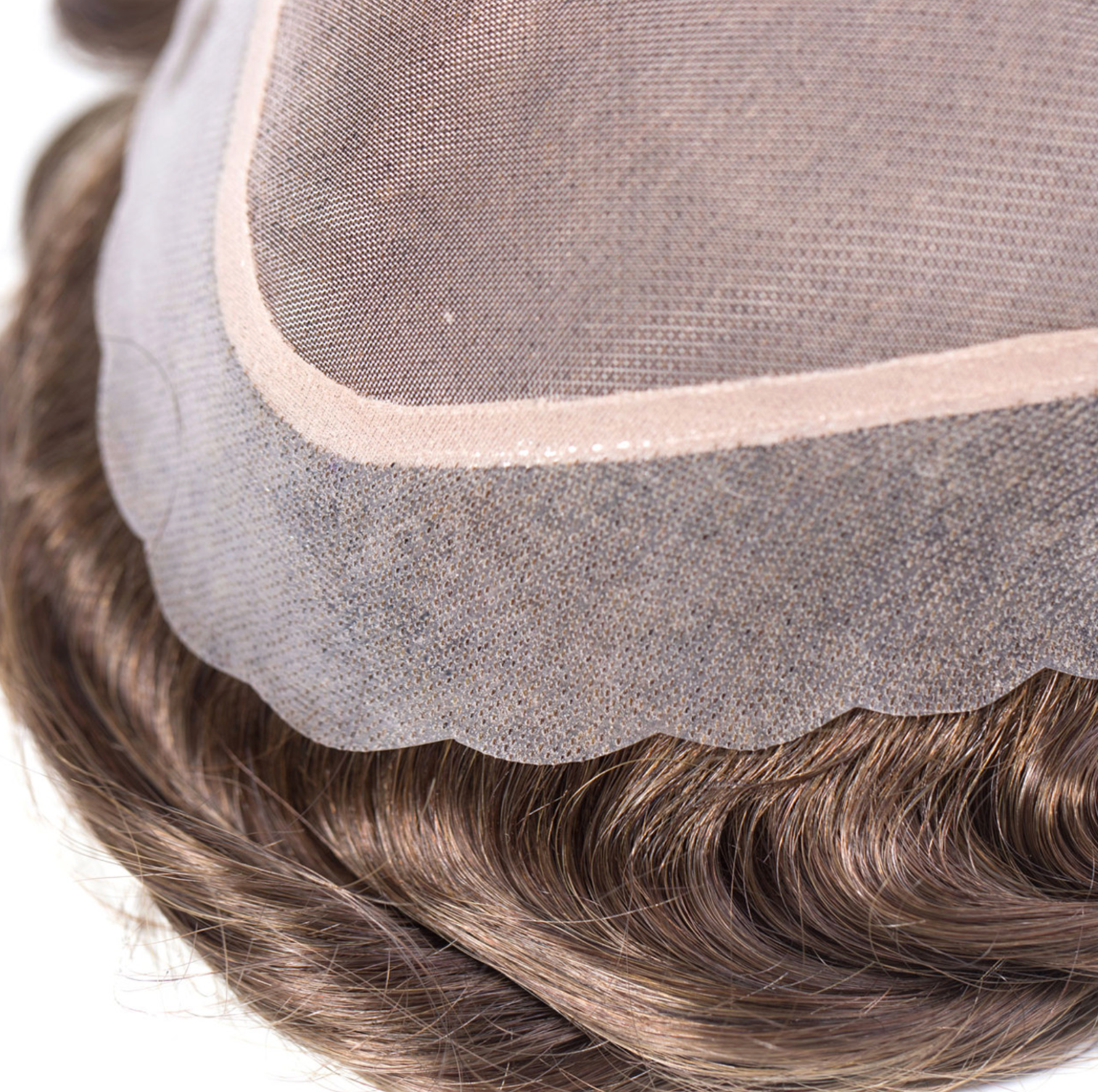 M108:  8"x10" Human Hair Mono Silk Lace Top Hairpiece