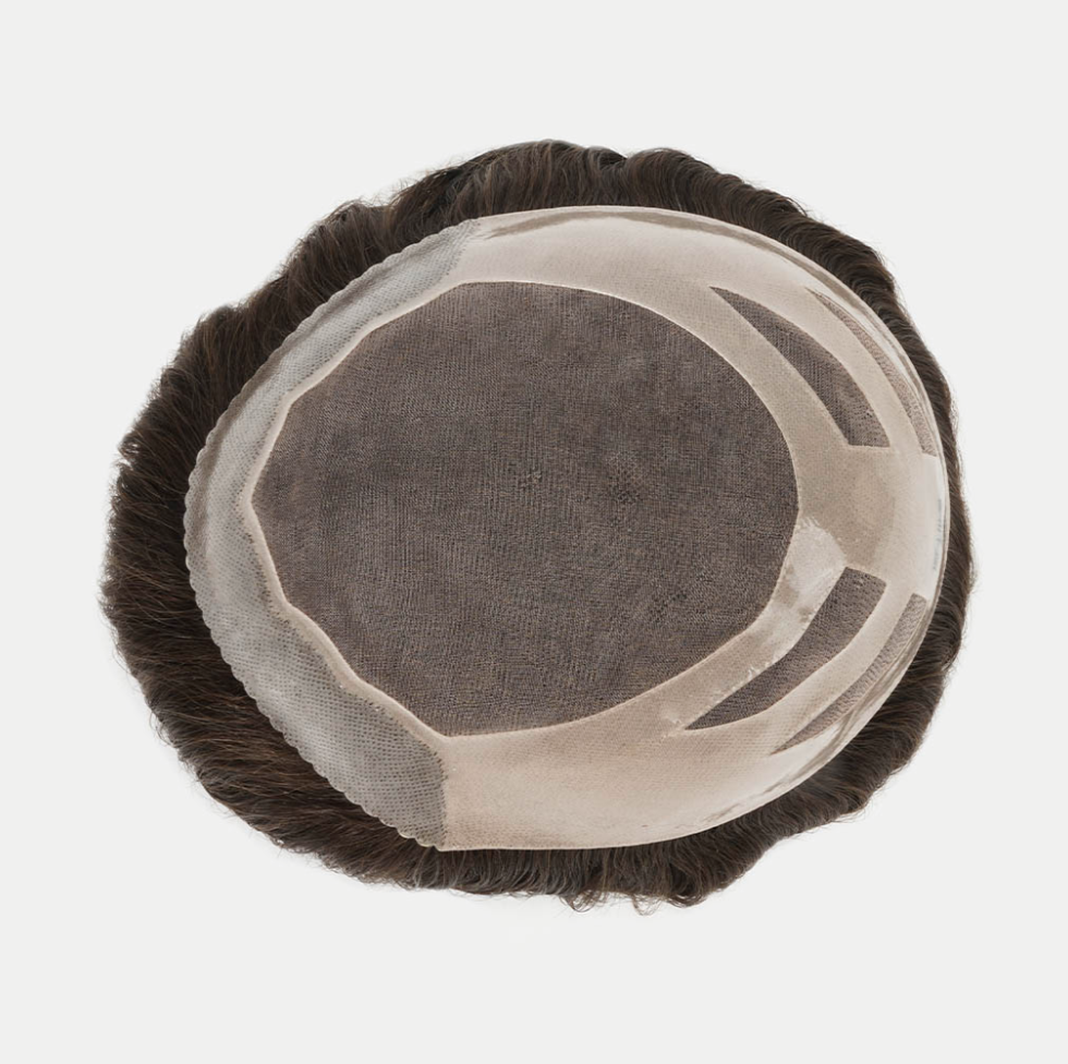 HS27 : Monofilament Hair System with Durability and Scalopped Front (120% Density)