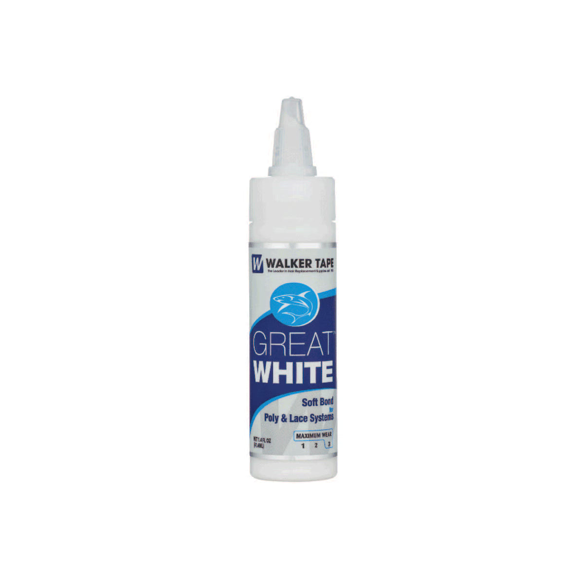 Walker Tape Great White bottle on a white background