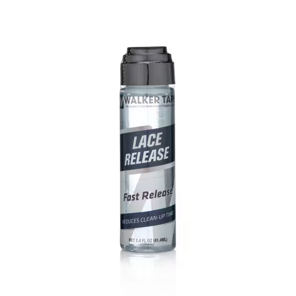 Walker Tape lace release spray bottle on a white background