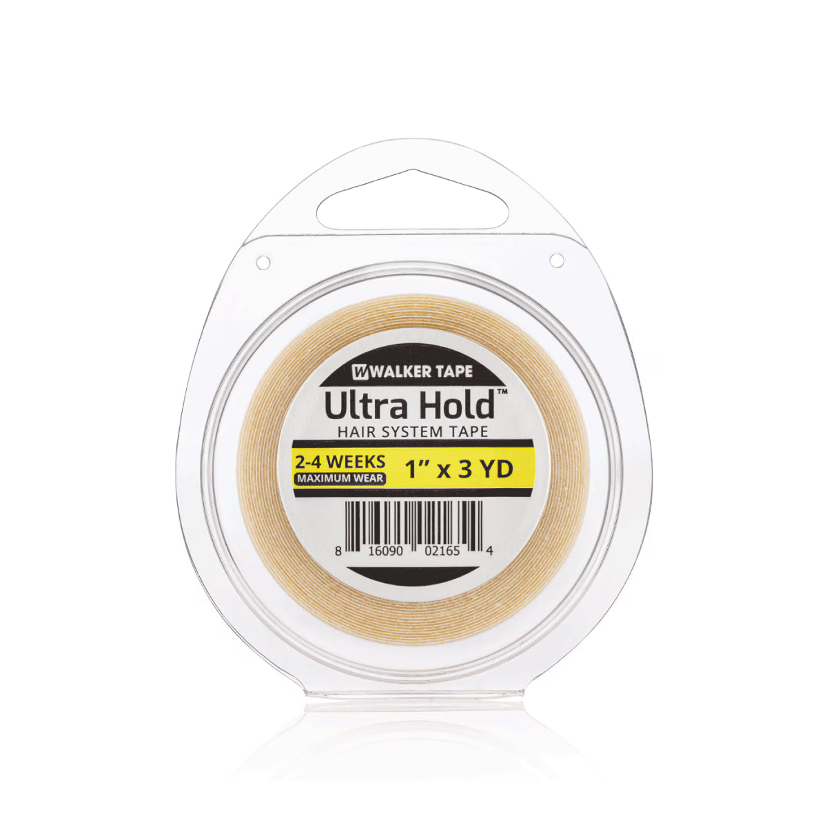 Walker Tape Ultra Hold hair system tape in packaging on a white background  for mens hair systems and mens hairpieces, mens toupee and mens wigs