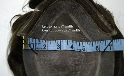 M104 Permed:  Permed Wavy Curly Hair System for Men